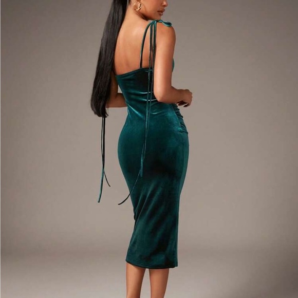 Dark green dress - Picture 2 of 6